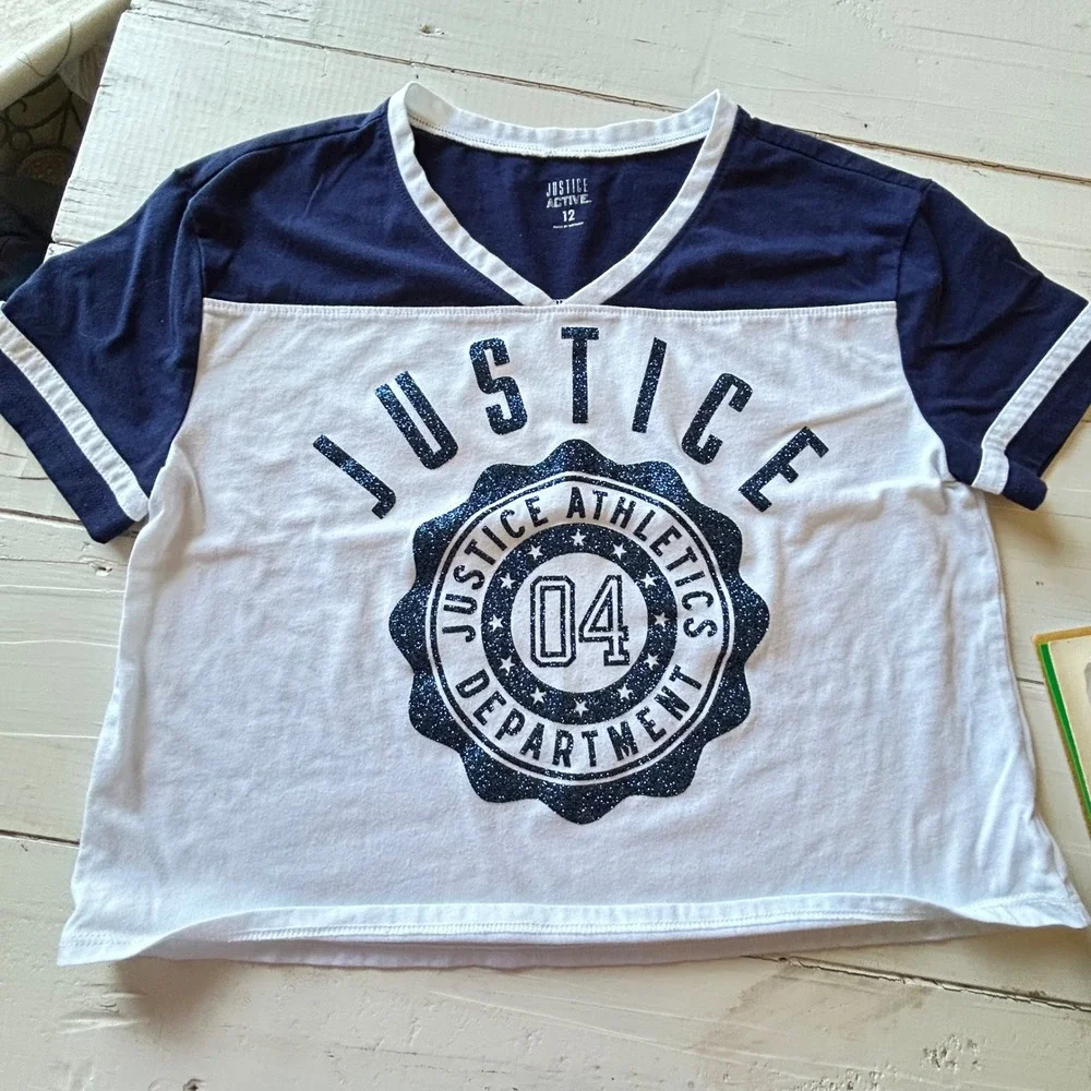 Justice Girls Top Bundle Size‎ 12 Cold Shoulder Graphic Tee Tank Cami 4pc Lot